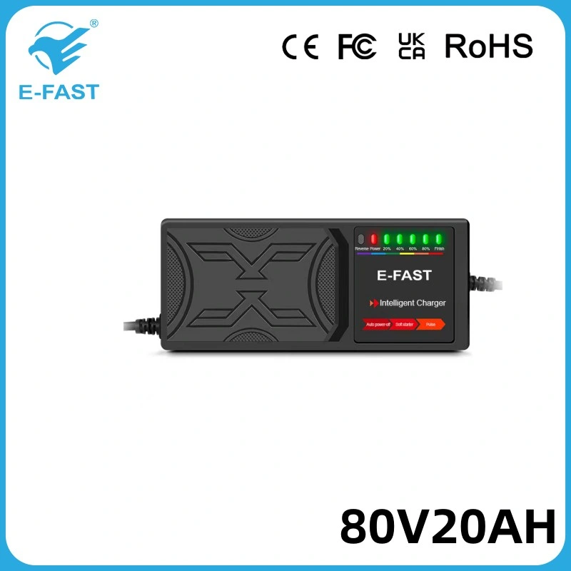 80V 20ah Lead-Acid Start Stop Rechargeable Pulse Battery Charger for E-Bicycle Motorcycle