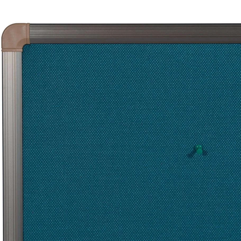 Blue or Green Fabric Cover Corkboard Pin Board for Notice Cork Pin Board