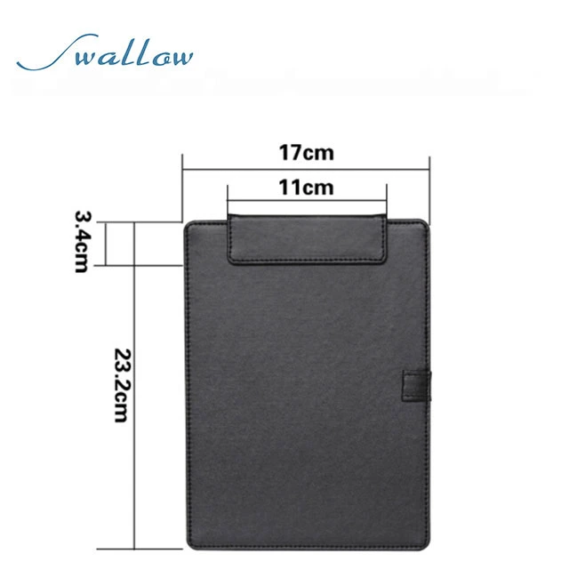 Waterproof Book Leather Menu Covers Used for Hotel/Bar/Restaurant A4 Bill Folder