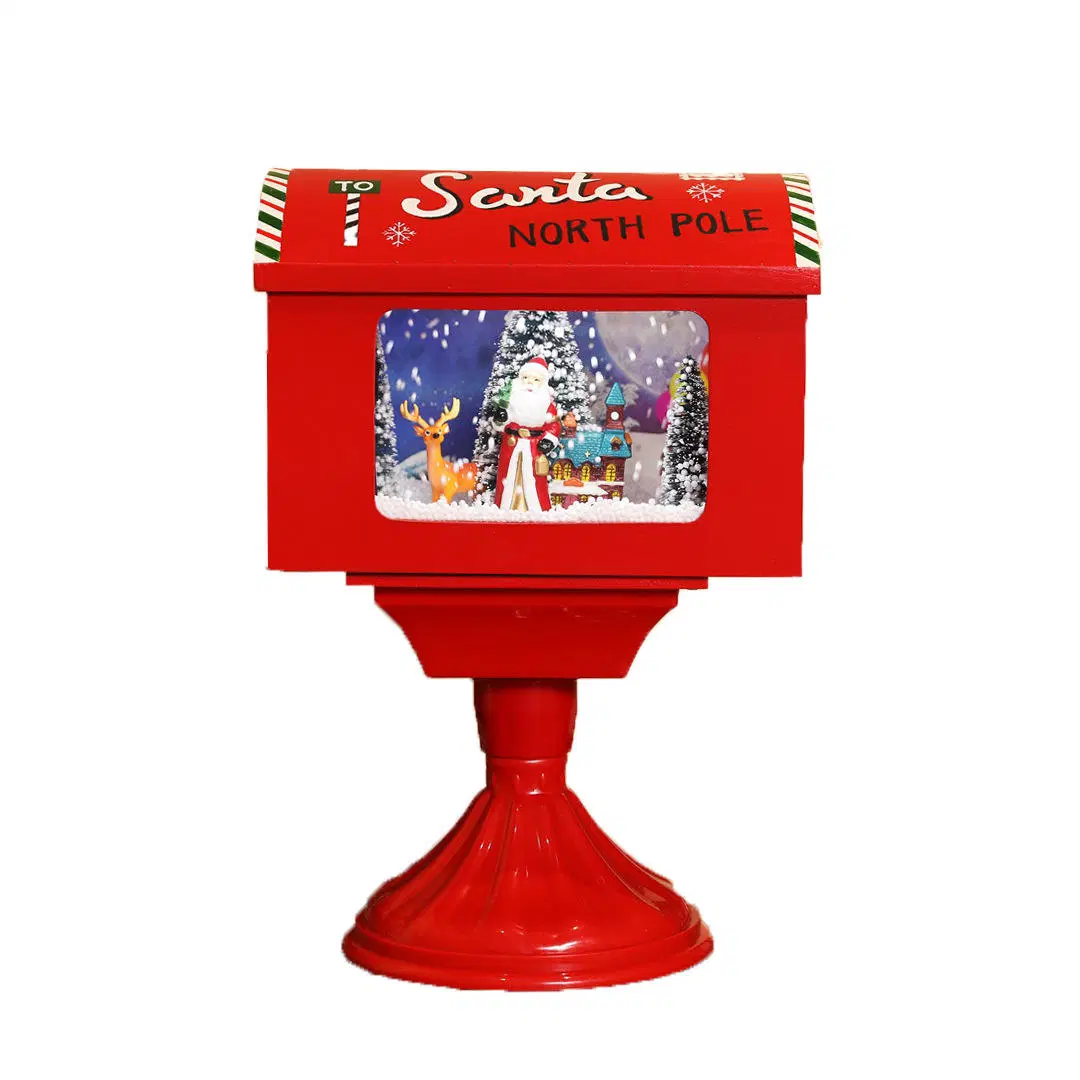 Simulation Snow Mini Mailbox Model Christmas Other Toy