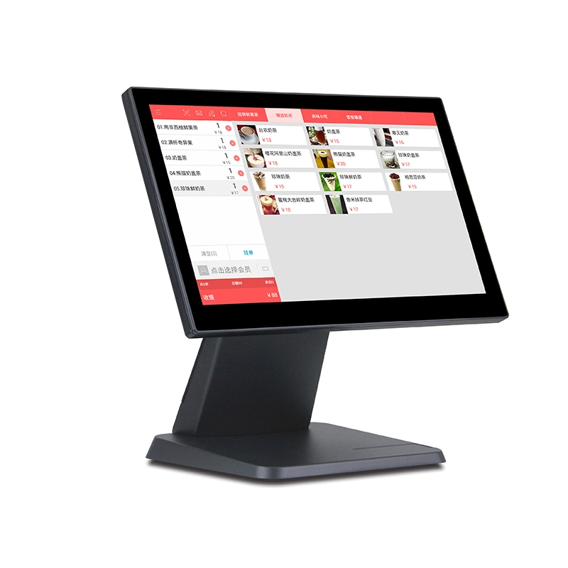 15.6 Inch Touch Screen Restaurant Windows All in One Electronic Cash Register Machine