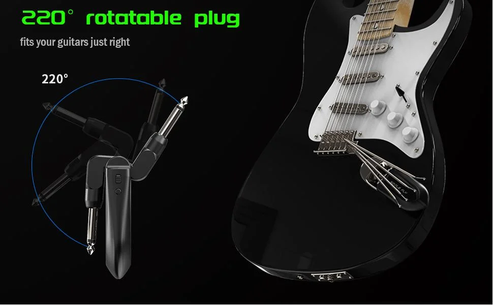 Inalámbrico UHF Wireless Audio del sistema de guitarra guitarra eléctrica Receptor transmisor