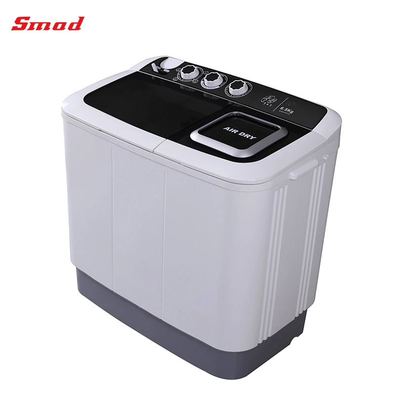 Semi-automatique de baignoire double haut de la machine à laver à chargement