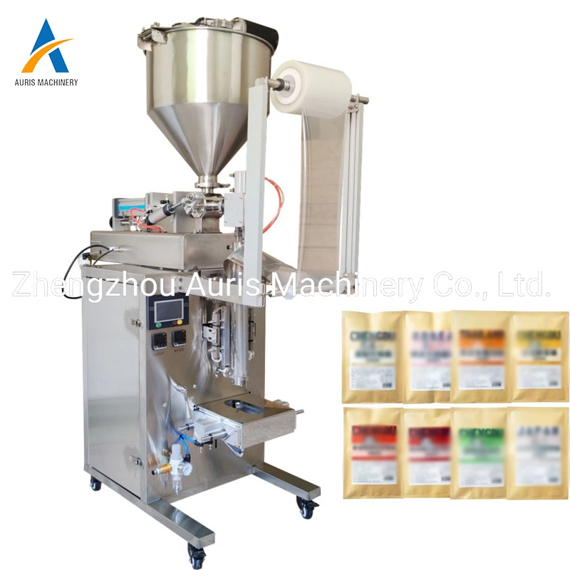 Fully Automatic Measuring Vertical Food Sauce Back Sealing Semi-Fluid Packaging Machine