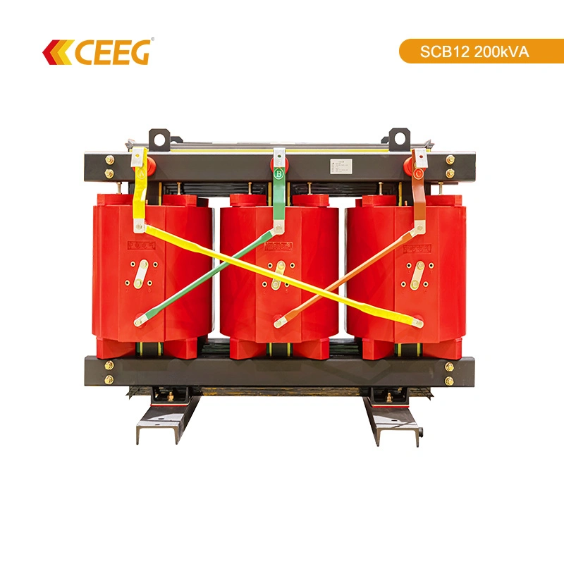 Transformateur de tension à sec à coulage de résine époxy 200 kVA/10 kv/0,4 kV pour l'alimentation Systèmes de transmission et de transformation