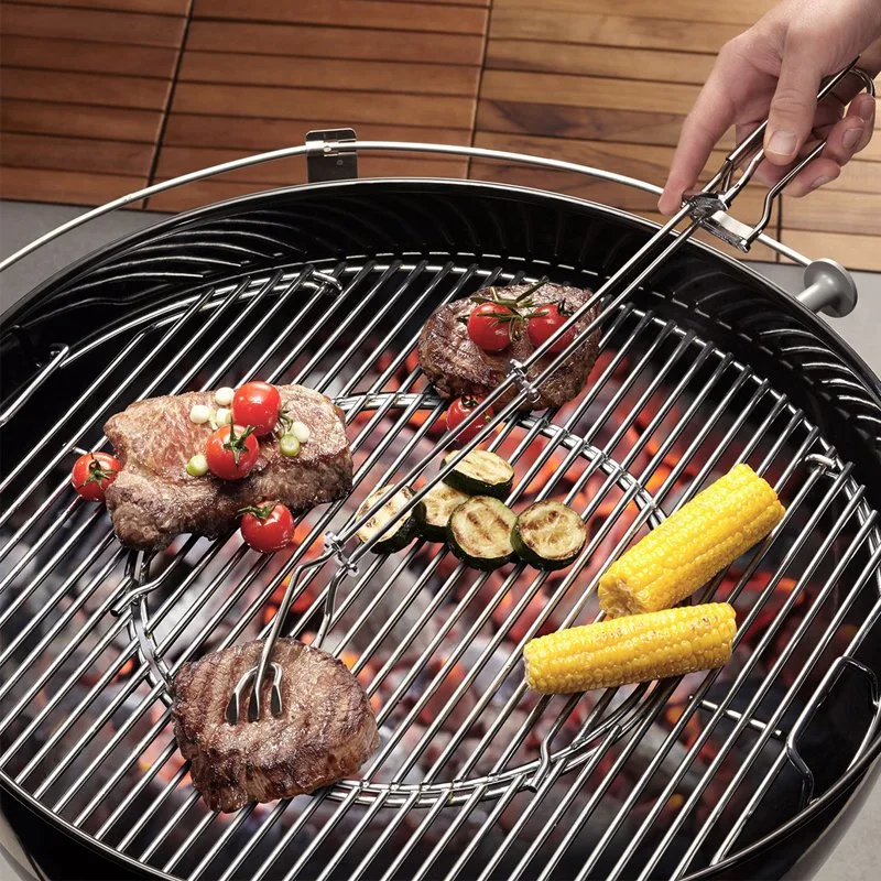 Filet barbecue circulaire en acier inoxydable avec surface en maillage parallèle 304 Taille du matériau 16cm