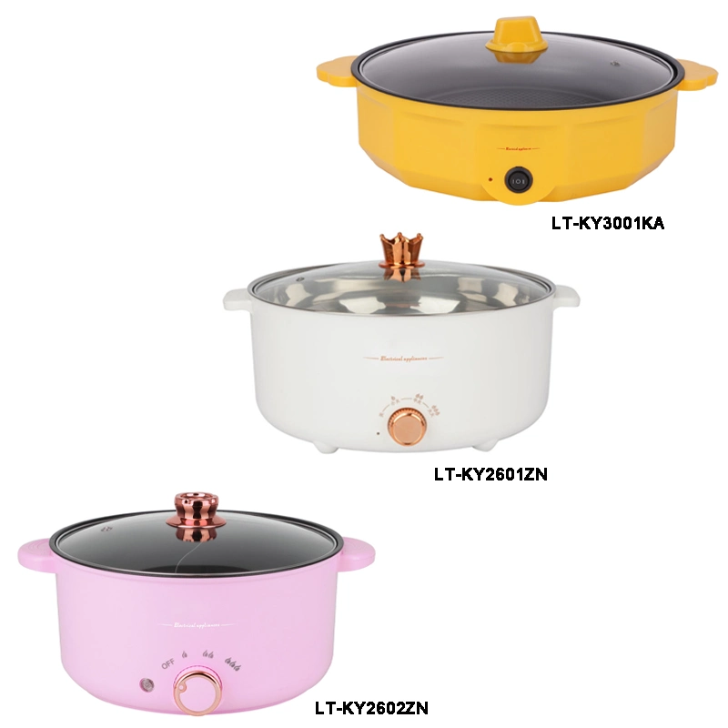 Mini Elektroherd Haushalt Multi-Funktion Elektro-Hot Pot Non Stick Innenschlafraum Multi Kocher Noodle Topf