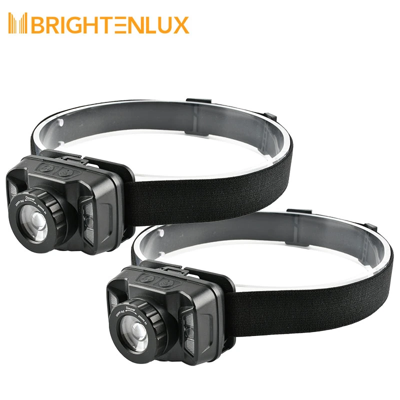 Brightenlux 6 Modes Waterproof 300 Lumen Powerful Xpg SMD LED Rechargeable Sensor Headlamp Head