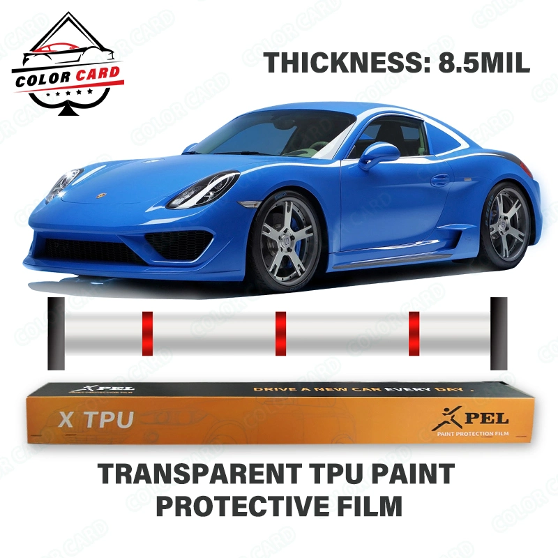 8,5mil papel de protección brillante de PPF TPU para coche antiamarillento autoadhesivo transparente Película transparente de protección de pintura