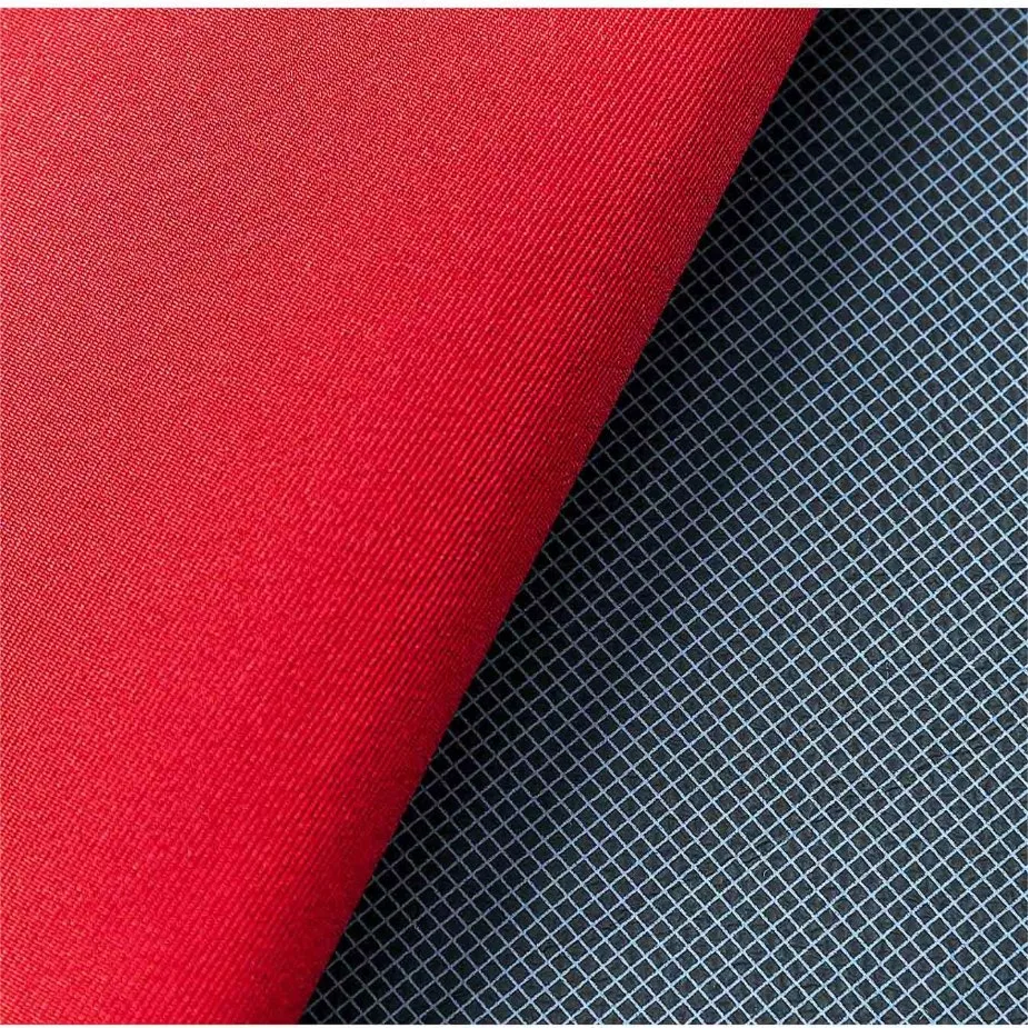 75D Twill Polyester Mechanical Stretch Bonded with TPU Printed Membrane Fabric