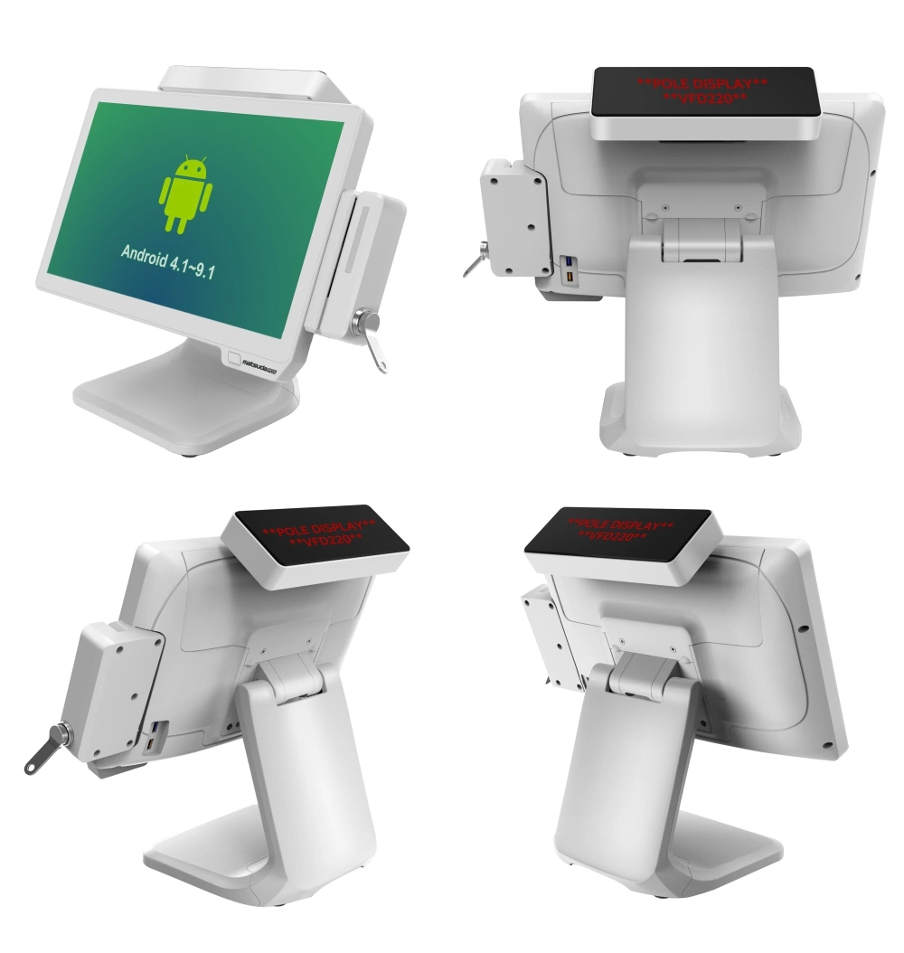 The Latest Model Aluminum Alloy 15.6inch Dual Screen Android Cash Register