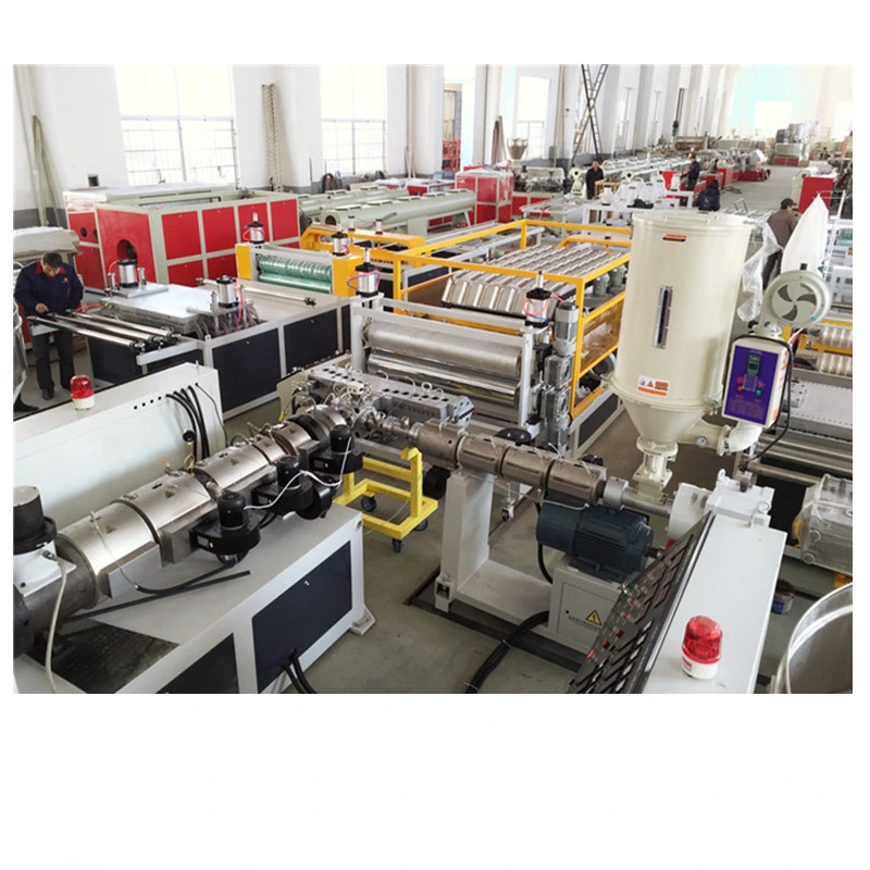 Plastic PVC Roof Tile Cutting Machine Tile Making Machinery Plastic Extruders Machine