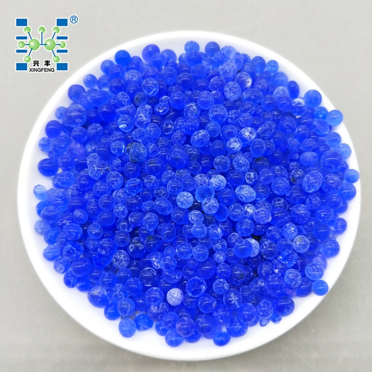 Dessecante de sílica gel azul (S. G Azul) de 2 a 5 mm