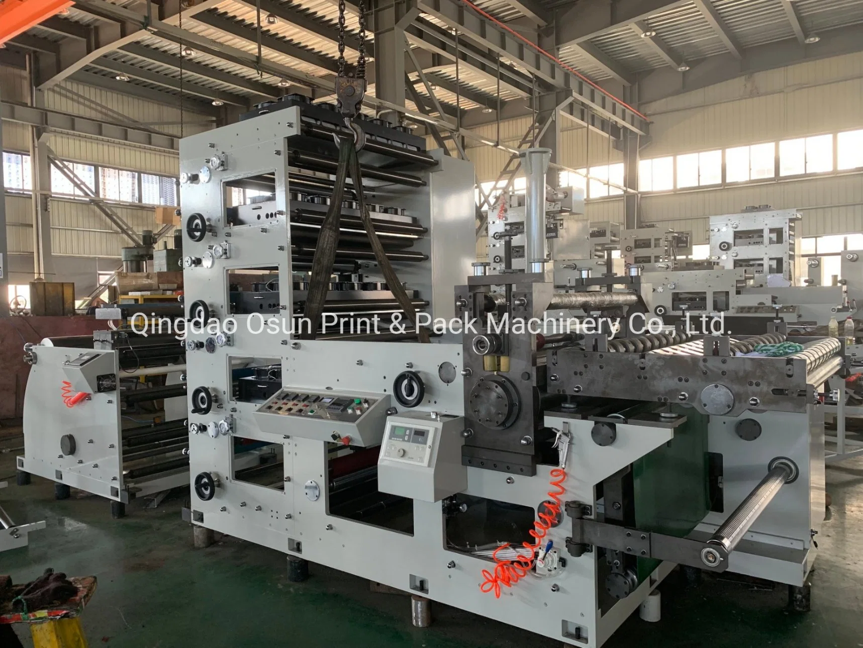 Label Flexo Printing Machine Roll Cold Stamping Laminating Die Cutting Punching Slitting Color Flexo Printing Machine for Aluminum Foil Plastic Paper Cup