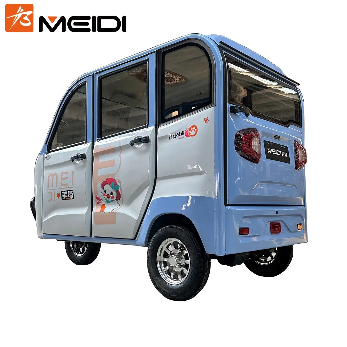 Meidi Cheap Price 4 Seats Passengers Low Speed 35km/H 800W 1000W 1200W Auto EV Scooter Motorcycle Vehicle Mini Electric Car