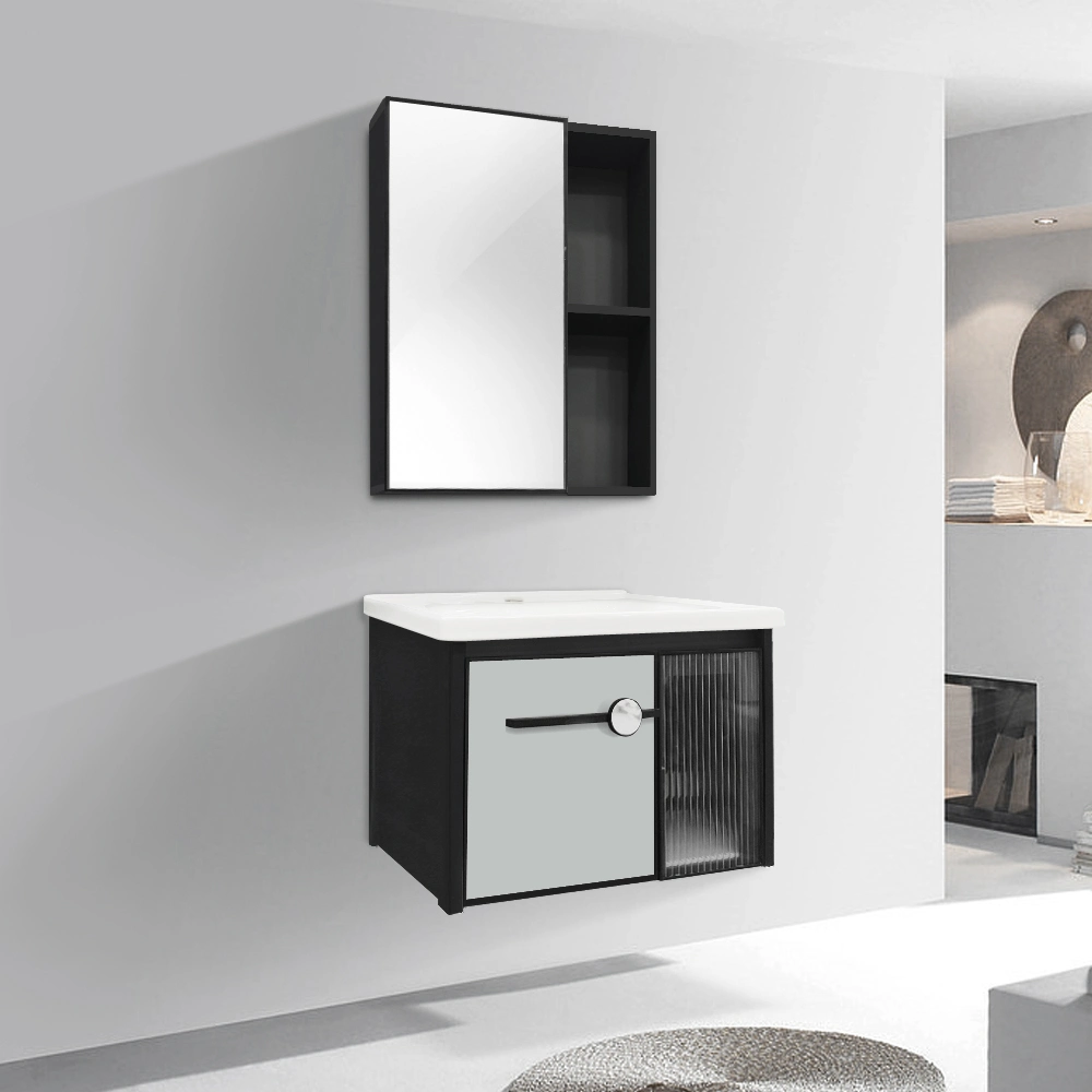 Top Selling European Style Aluminium White Modern Style Bathroom Furniture Cabinet Vanity