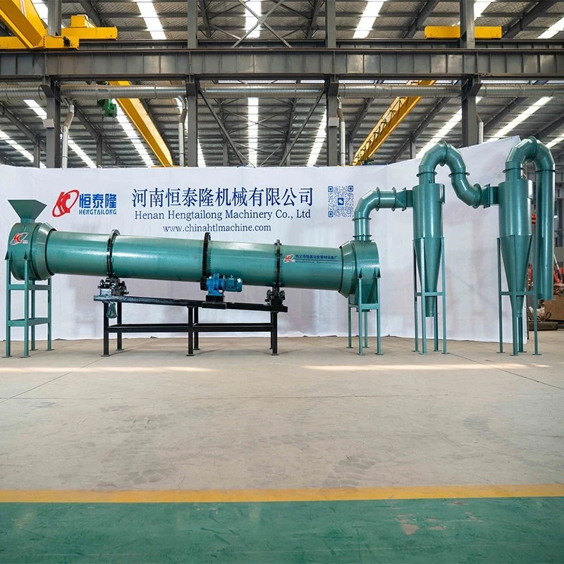 Sale Small Scale Stainless Steel Drying Equipment Wet Fertilizer Bagasse Biomass Wood Sawdust Slag Gypsum Grain River Sand Slurry Rotary Dryer Machine Price