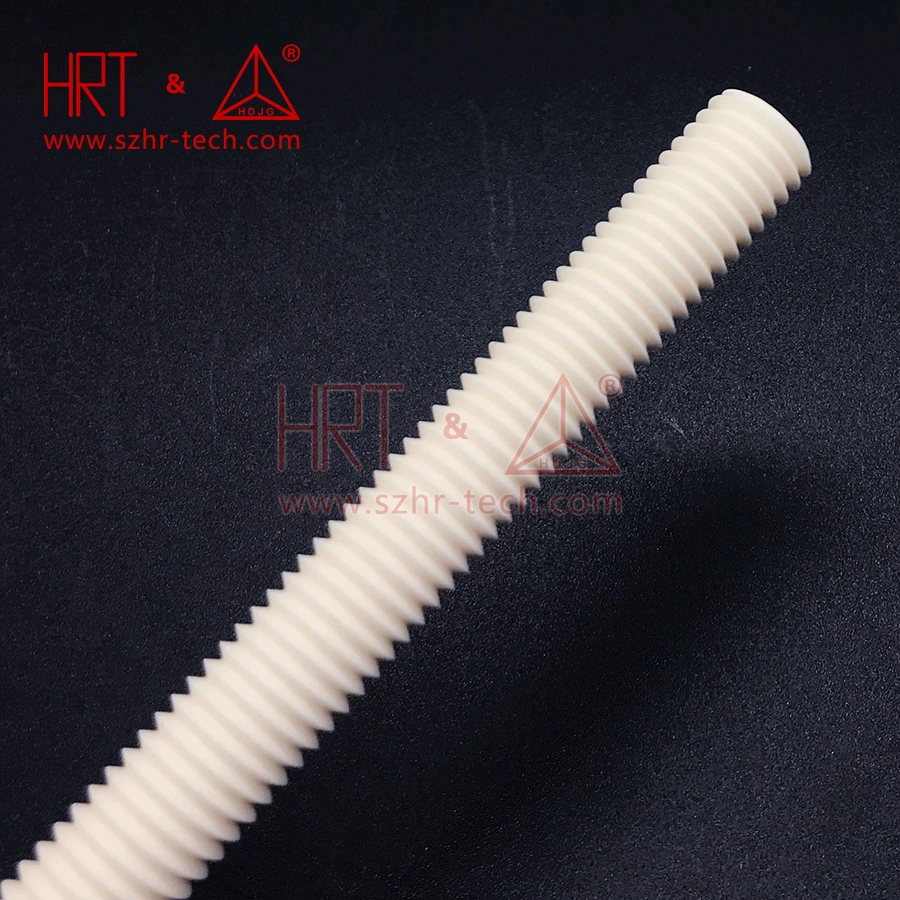 Alumina Ceramic Threaded Rod, Precision Ceramic Parts, Custom Processing.