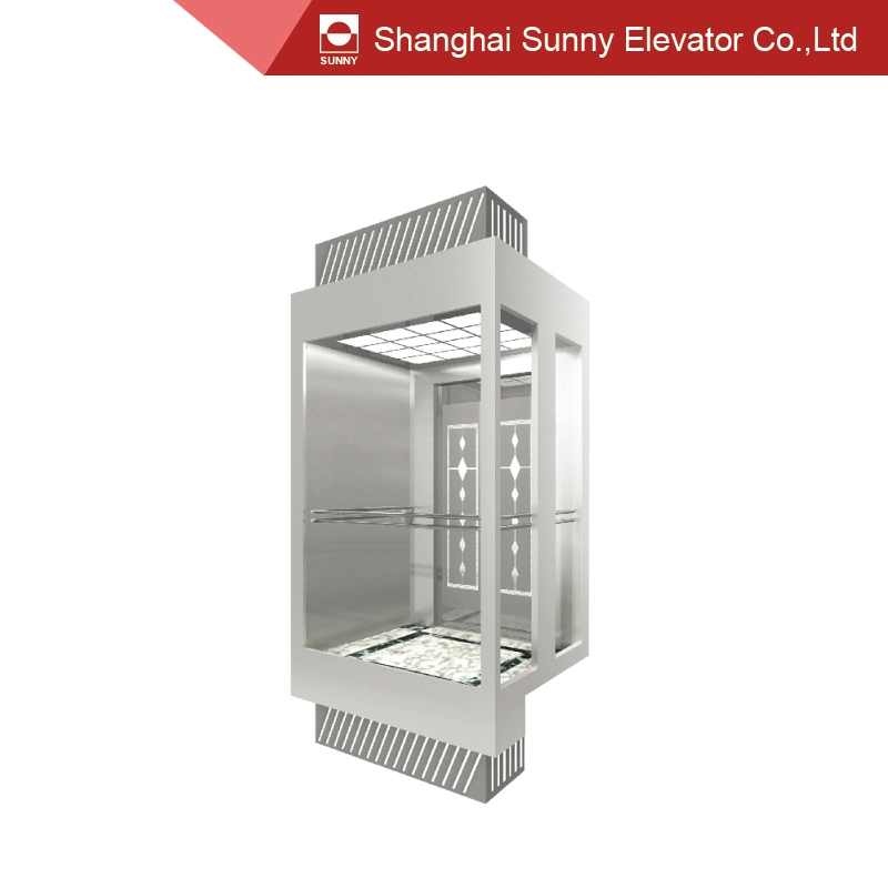 Observation Elevator Cabin with Laminated Glass Handrail