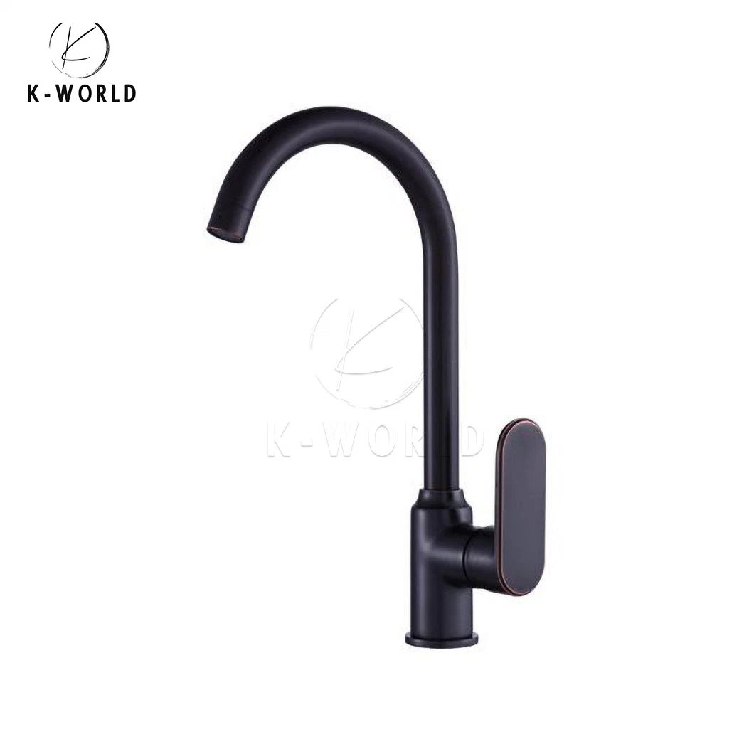 K-World Minimalist Black Kitchen Faucet Manufacturers Wholesale/Supplier 4 Way Kitchen Faucet China 8.625 Inch Spout Height Chrome Kitchen Faucet