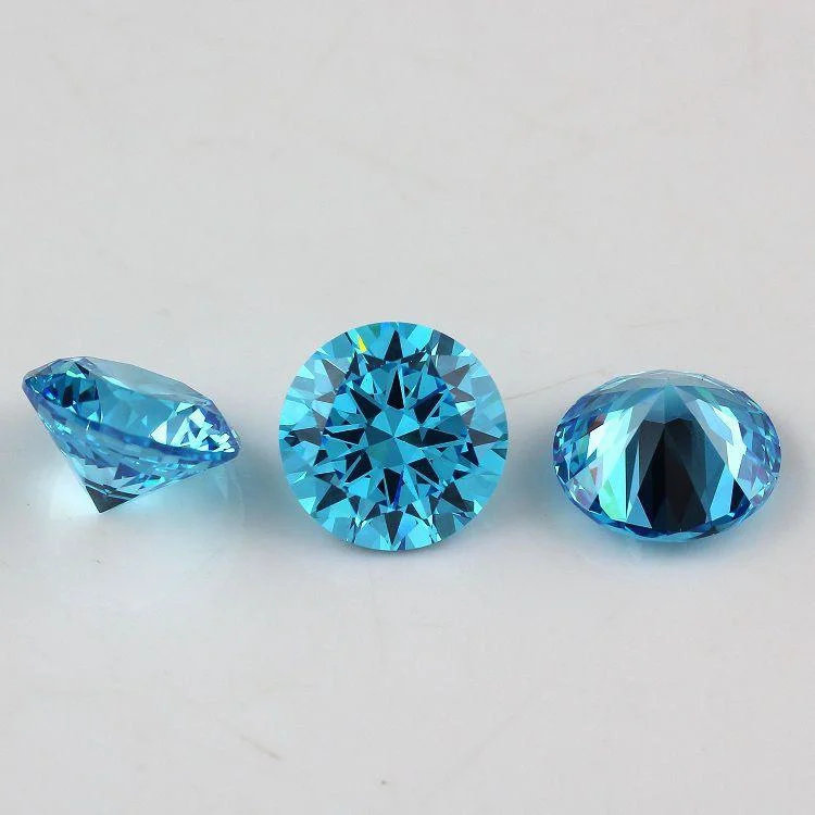 Excellent Cut Round Shape Synthetic Gemstone CZ Stone Cubic Zirconia