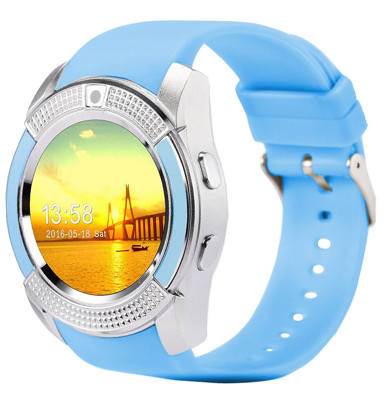 New Trending Dual SIM Mobile Phone Call V8 Reloj Smartwatch for Android Waterproof LED Smart Watch Bands & Accessories for Fitness Tracking Sleep