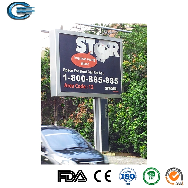 Huasheng Solar Energy LED Light Road Sign Board Aluminium Sign Solar LED Sign Lights