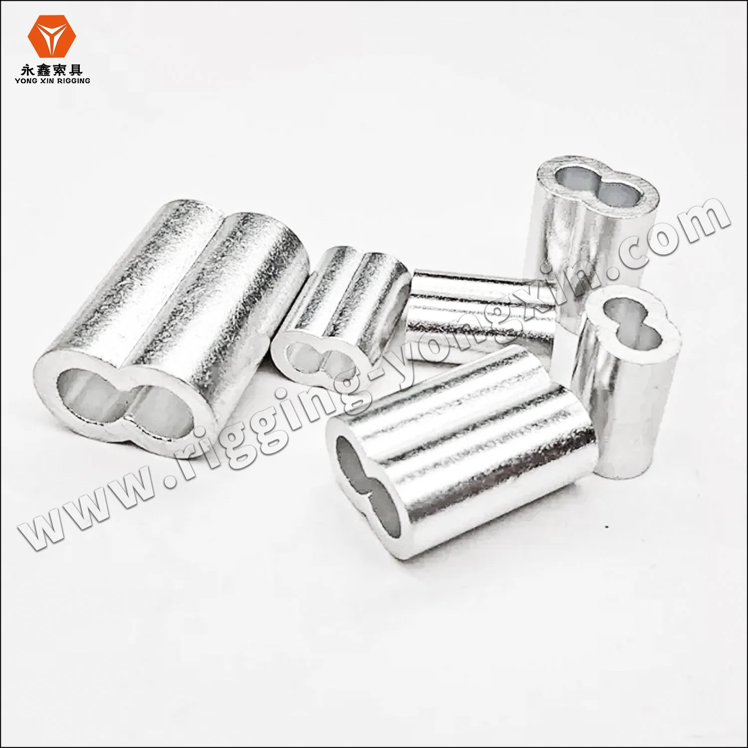 Oval-Shaped Stainless Steel Ferrule M1-M8 Wire Rope Fittings Sleeves for Steel Cable