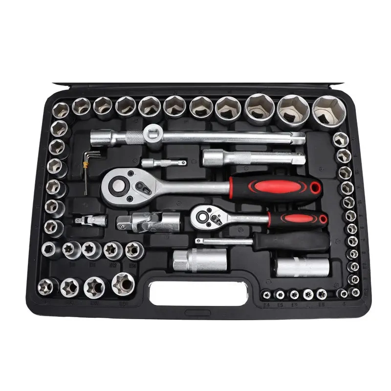 Professional Car Repair 108 PCS Ratchet Spanners Socket Wrench Set Box