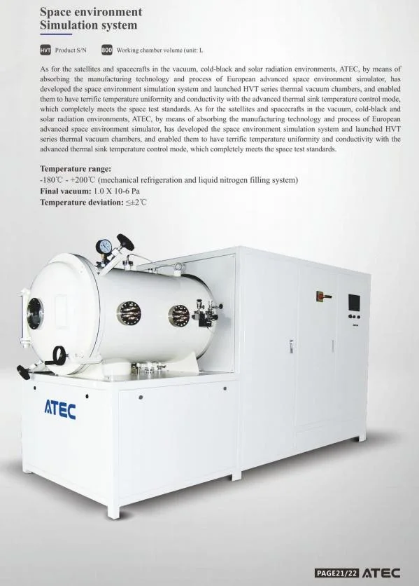 Luft- Und Raumfahrt Thermal Vakuum Klimaprüfkammer Universal Testing Machine Laboratory Gerät