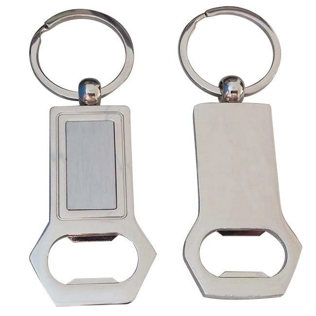 Factory Custom Made Silver Plated Metal Alloy Key Ring Manufacturer Customized Promotional Gift Bespoke Wholesale/Supplier Fashion Compass Beer Bottle Opener Keychain