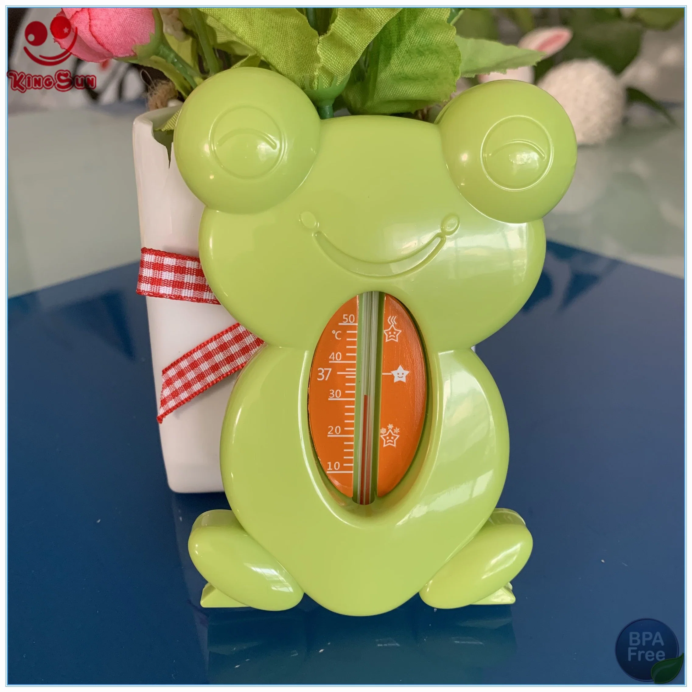 Produits de soins de bébé flottant numérique grenouille Thermomètre bain design