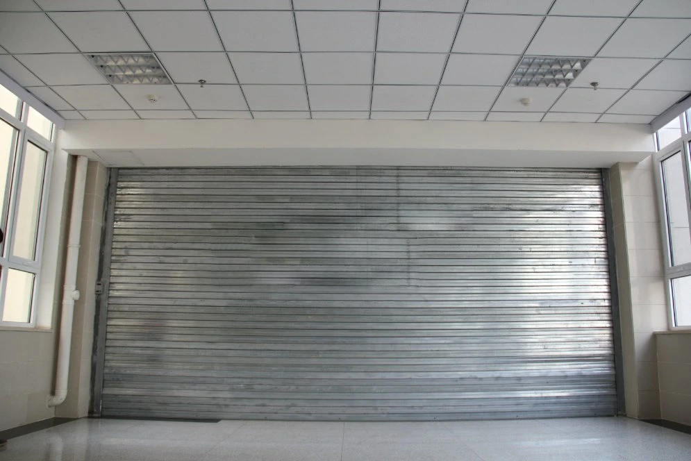 Industrial extérieur intérieur Isolation thermique des frais généraux de sécurité incendie électrique en acier galvanisé rolling shutter fabricant de la porte du rouleau