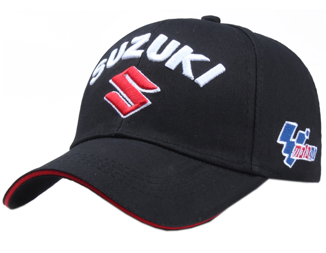 Customize Car Brand Pancake Bill Cotton 3D Raised Embroidery Baseball Cap