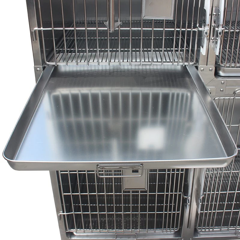 Pet Products Small Large Dog Kennel Animal Cage Stainless Steel Vet Dog Cage Pet Crate