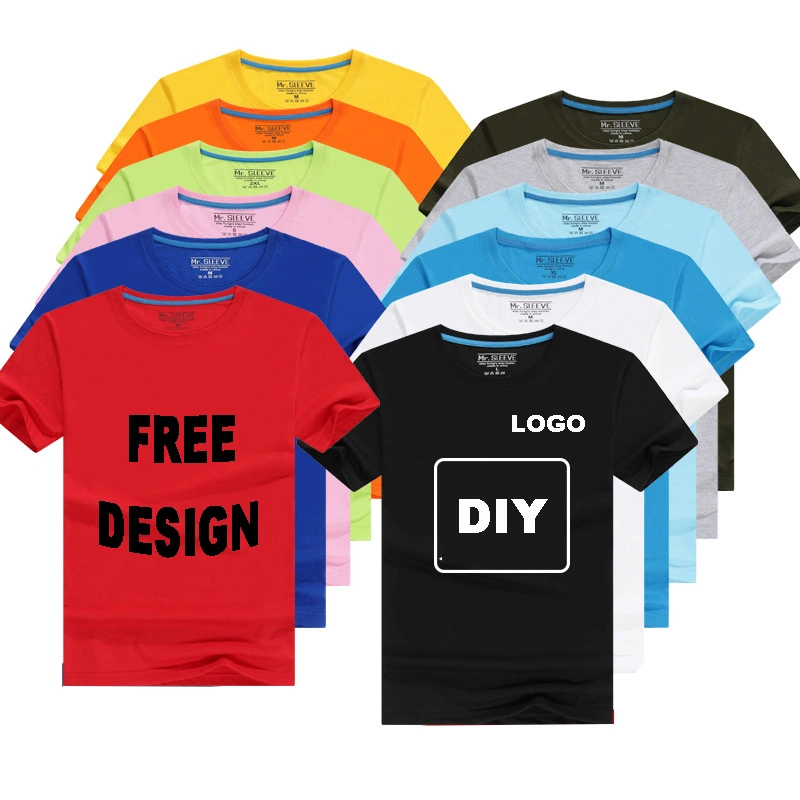 Design Druck T-Shirt Plain Custom Business Logo kein Minimum Plus T-Shirt in Sublimation-Größe