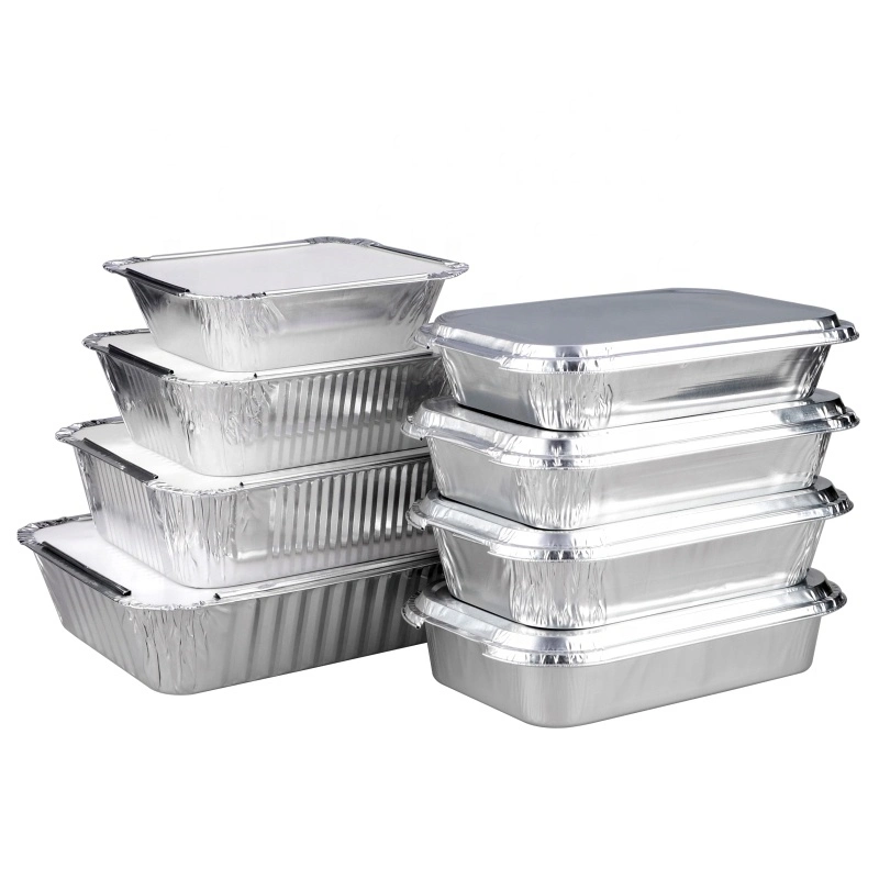 China Takeaway desechable Food Grade Aluminum Foil Container Precio desde Fábrica