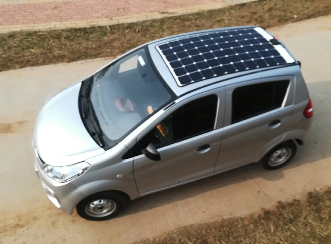 Solar Electric Car 4 Seats with LED