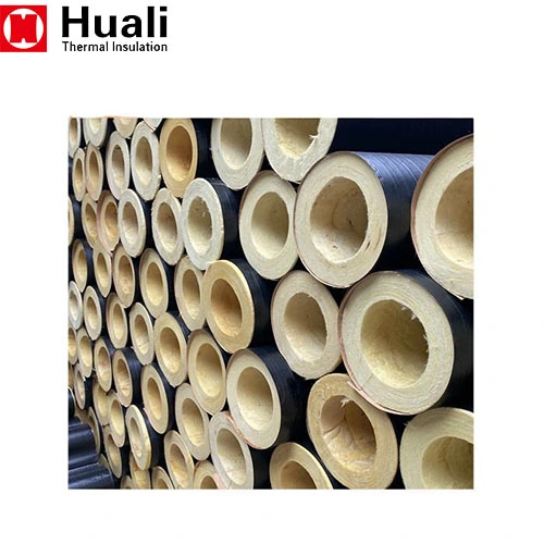 Huali Rock Mineral Wool Pipes, Rock Fiber Wool Pipe Insulation