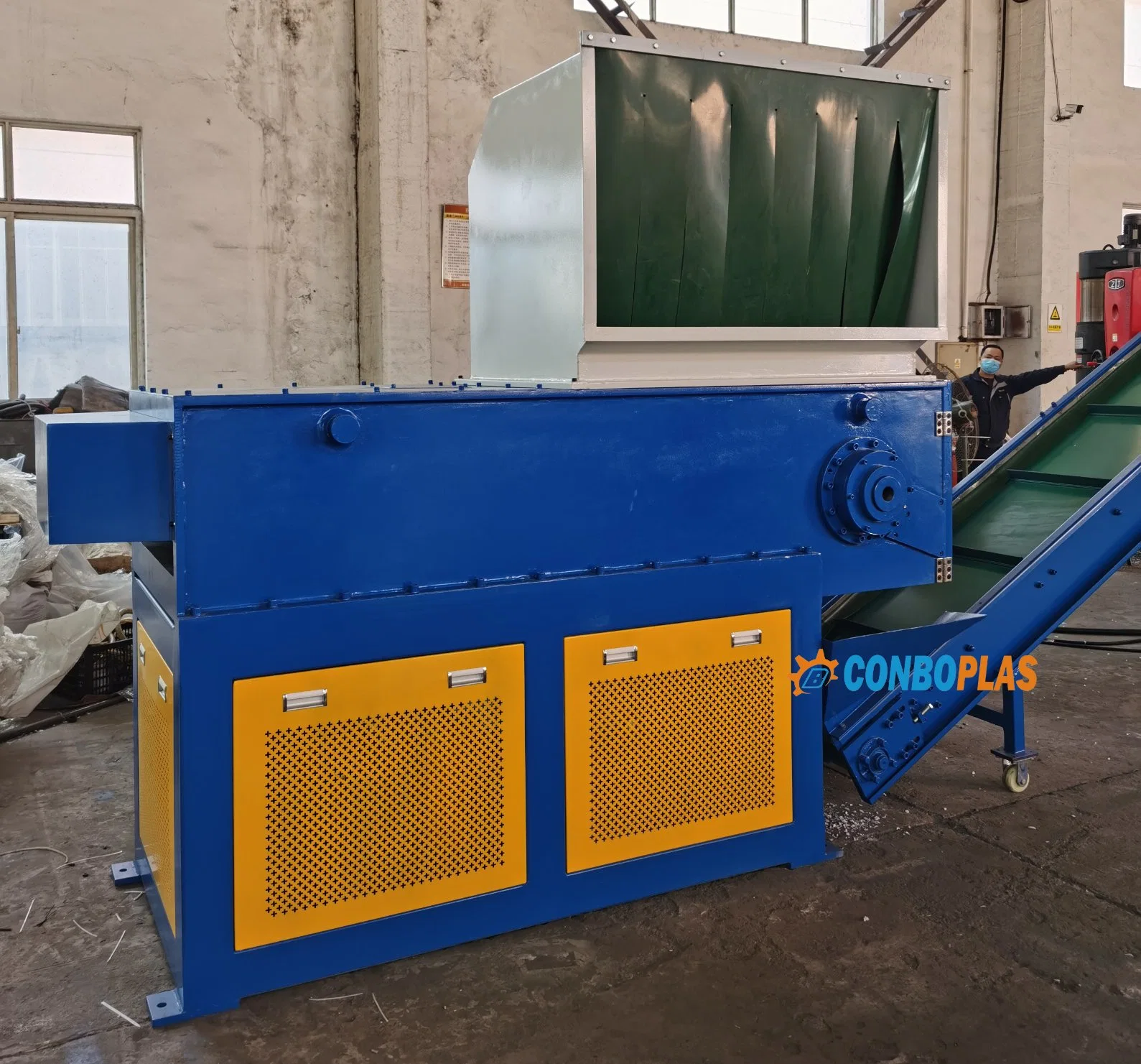 ABS PVC PP PE Klumpen Schredder Band Belt Crusher Maschine