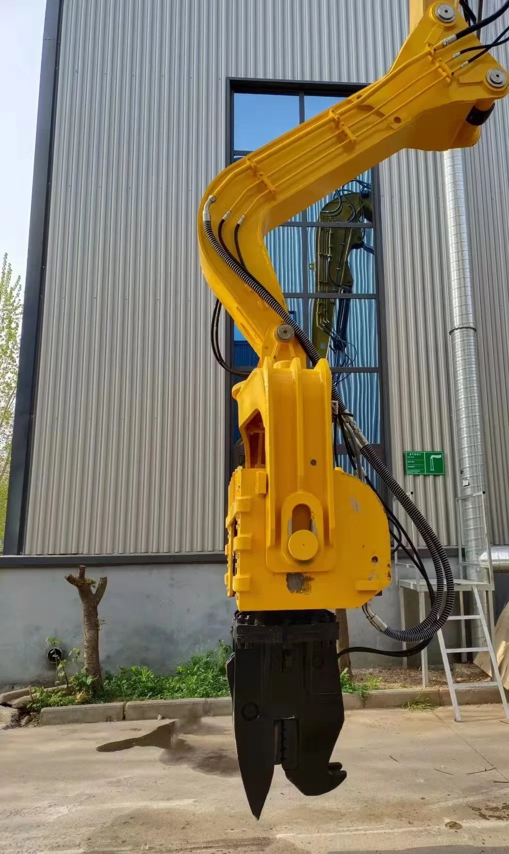 Bau Maschine Bagger Montiert Hydraulische Vibro Hammer Pile Hammer Pile Haufen Fahrer