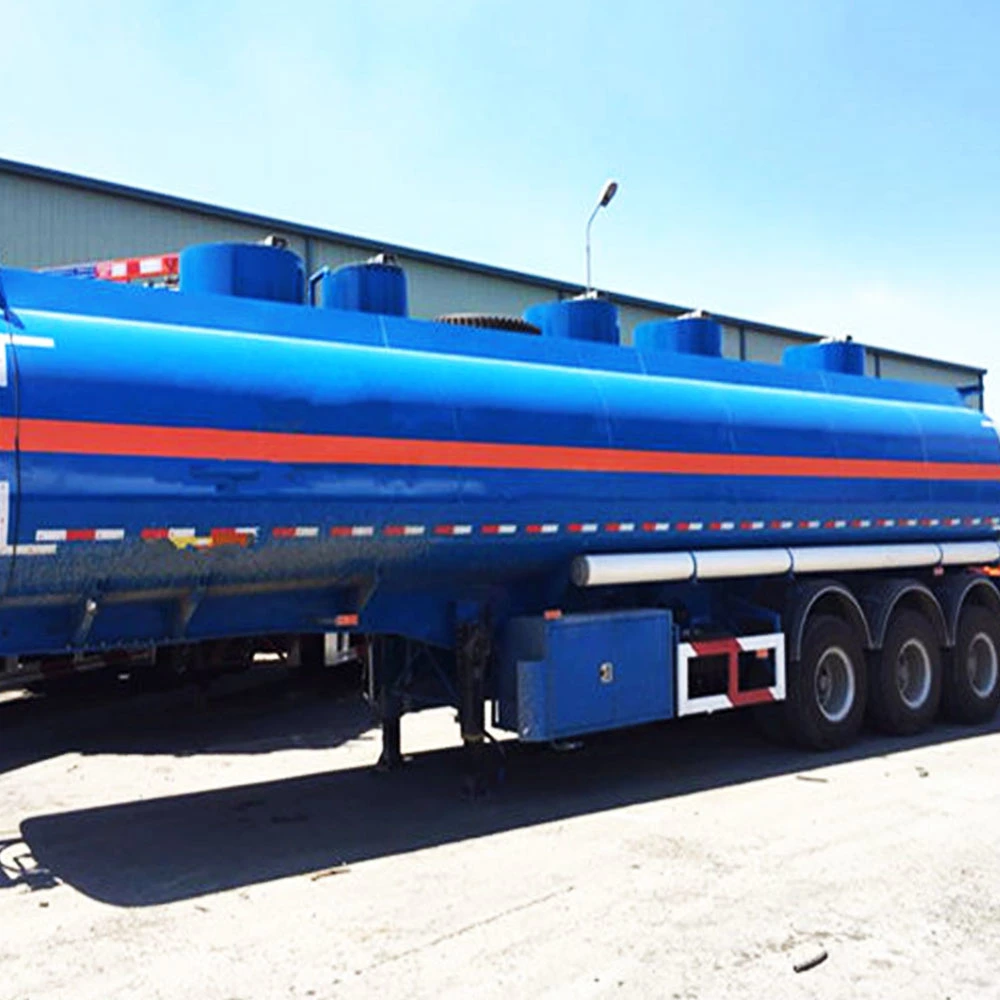 Heavy Oil Tanker Cargo Trailer Liquid Petrol Acid Tank Semi Trailer Fuel Truck Trailers