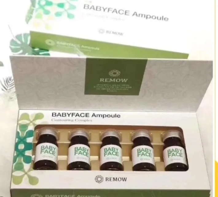 Korea original de 5 ml coreano 5 frascos / Box Babyface Ampoule Green Lossing Peso Slimming Firming gordura queima Slimming