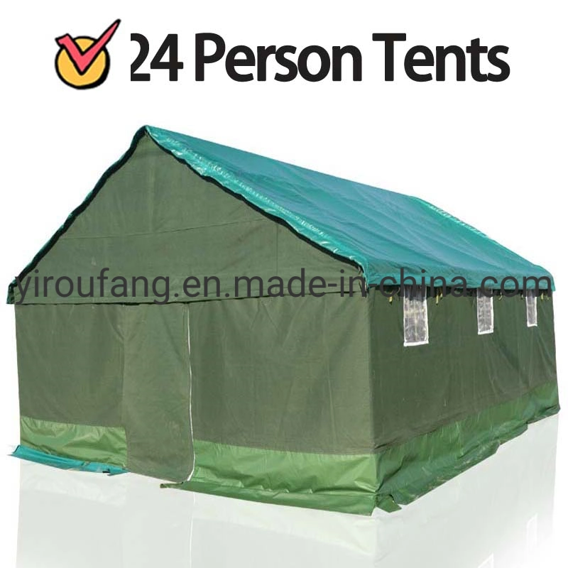 China Relief Canvas Tent Cantonment Prevent Mosquito Invasion Anti-UV Prevent Suitable for All Outdoor Activities Oxford Fabric Tent Olive Green Tents