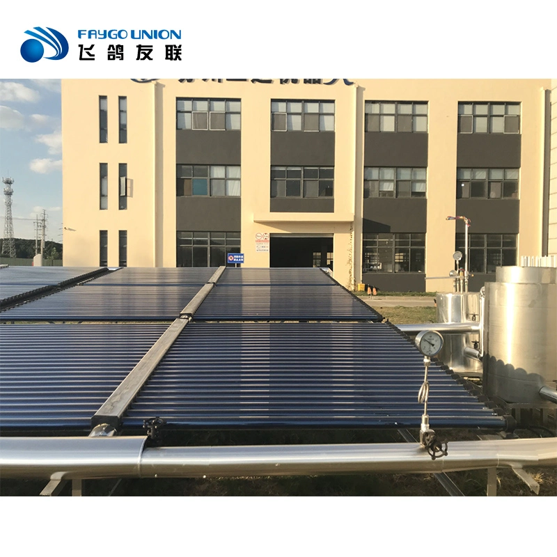 Industrial Solar Thermal Steam Horizontal Vacuum Tube Collector Evaporator Heat Collection System Directly Converted Into 100-200 &deg; C Hot Steam