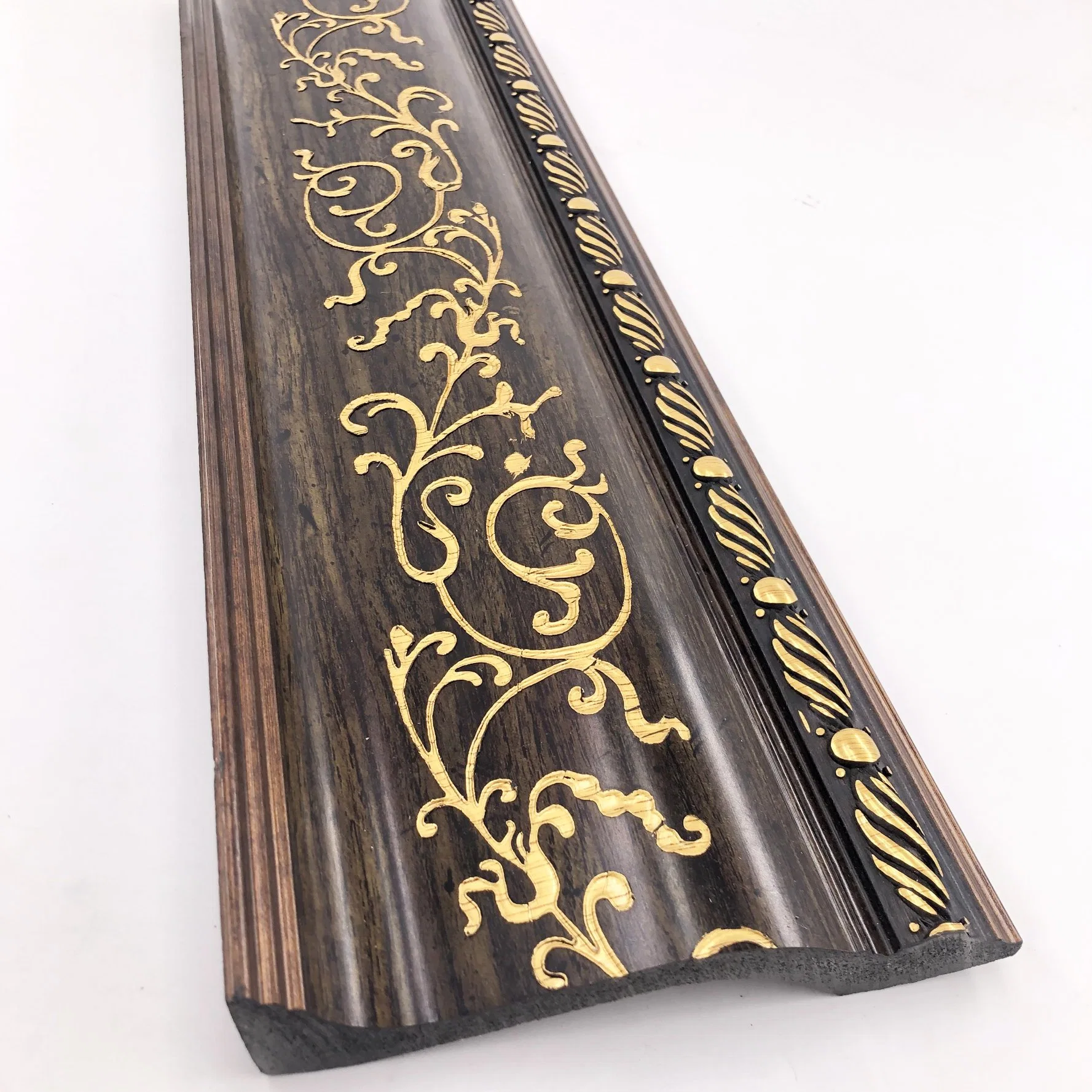 160mm Wide Antique Popular Embossed Large Size Design Ceiling Cornice Moulding Baseboard Sticks Lines Wood Grain