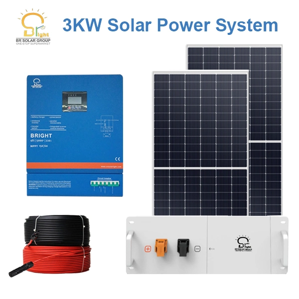 Sistema de potência solar híbrido total de 10 kW para automóvel com externo Rede