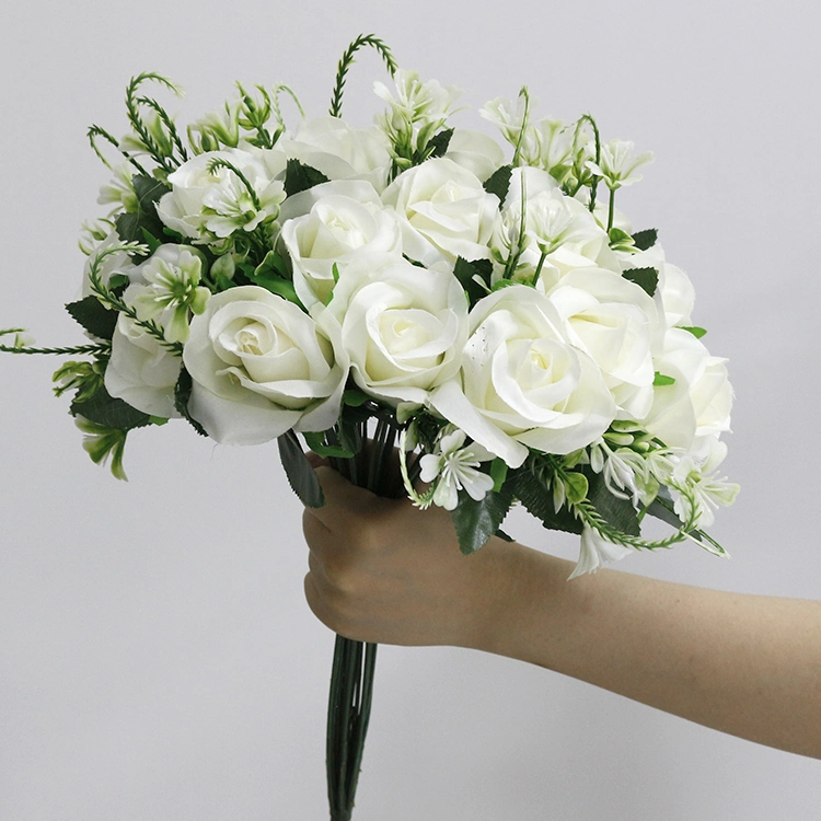 Amazon Wedding Rose Flowers Bouquets OEM/ODM Service Artificial Flowers Wholesale/Supplierr High quality/High cost performance Artificial Flowers