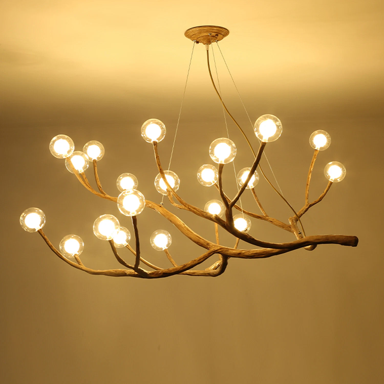 Wooden Tree Branch Decorative Lustre Pendant Home Chandelier Lighting (WH-CI-107)