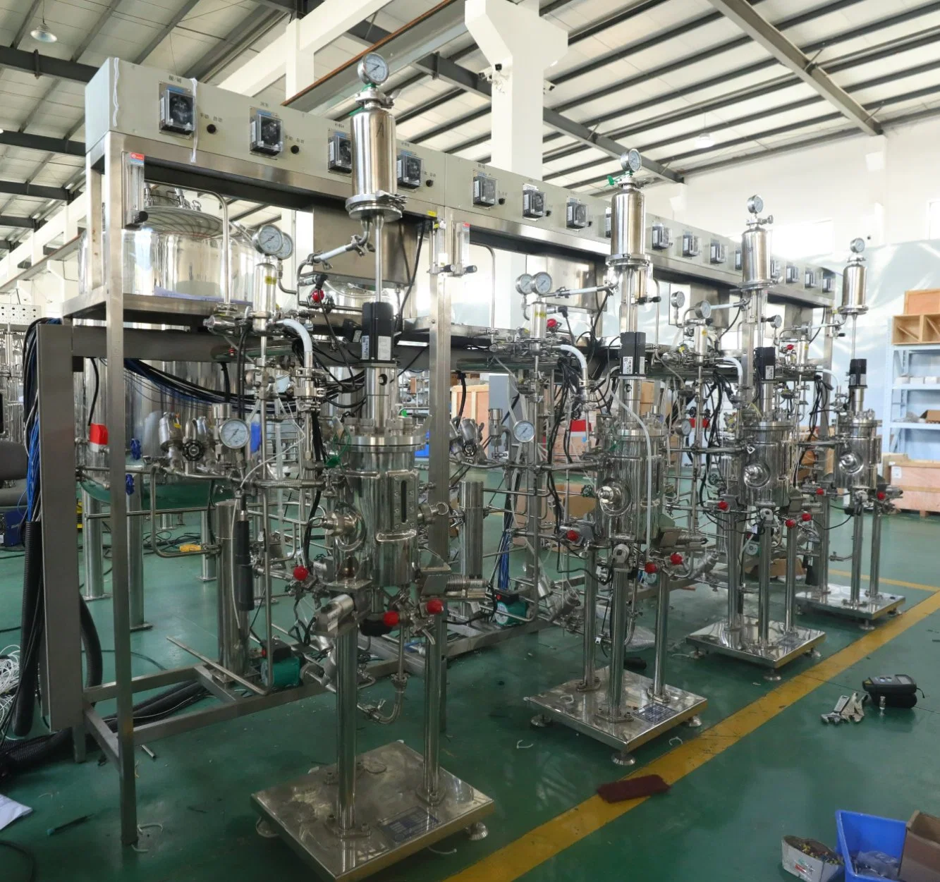 10-100000L Automatic Sterilization Cover Lifter Airlift/Electric Lift Stainless Steel Bacteria Culture Lab Pharmaceutical Machine